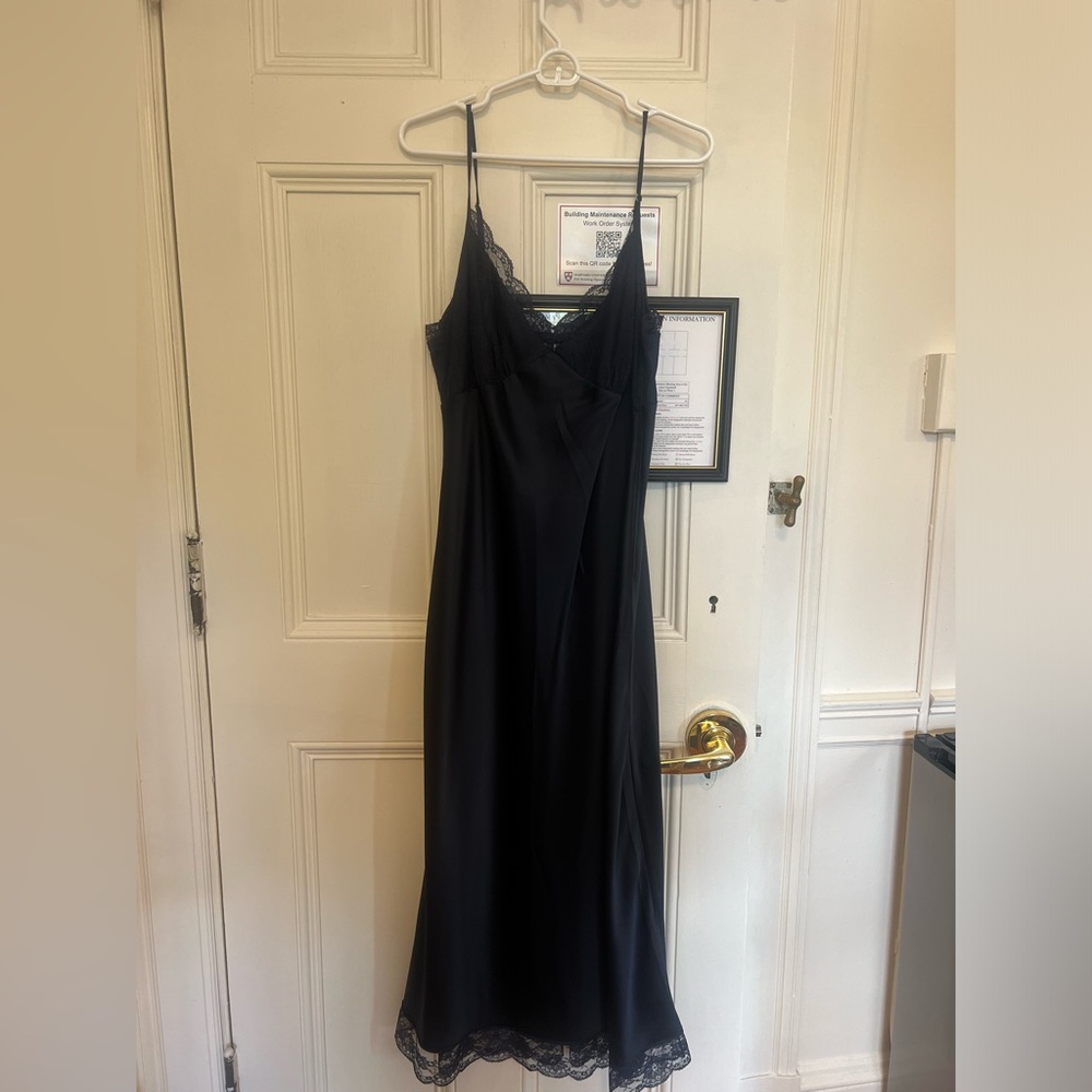 Abercrombie navy blue long dress